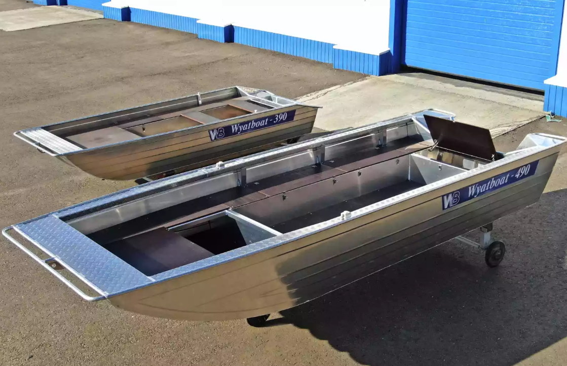 Алюминиевая лодка Wyatboat-490 Jonboat в Владивостоке