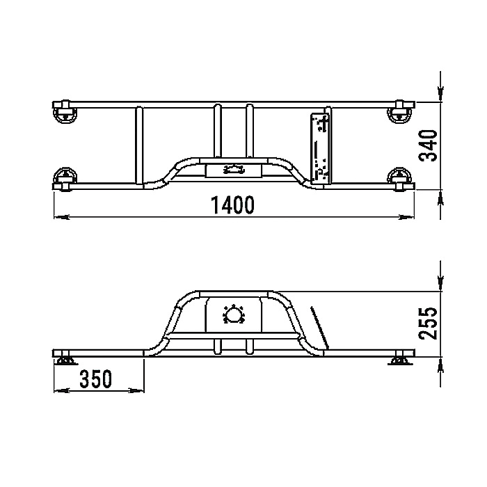 Стойка рулевая с бортовым креплением малая в Владивостоке