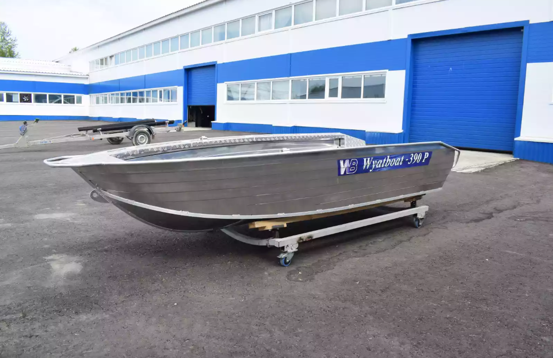 Алюминиевая лодка Wyatboat-390Р Увеличенный борт в Владивостоке