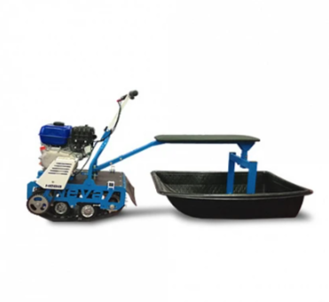 Мотобуксировщик НЕВА МС-1К с санями и сиденьем в Владивостоке