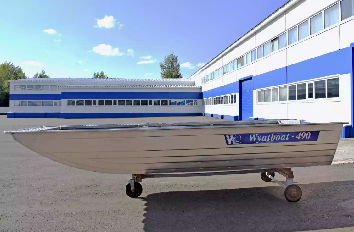 Алюминиевая лодка Wyatboat-490 Jonboat в Владивостоке