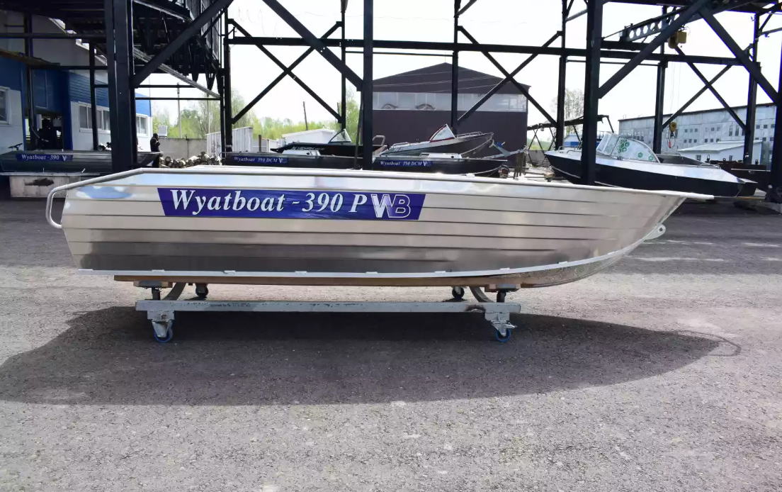 Алюминиевая лодка Wyatboat-390Р Увеличенный борт в Владивостоке