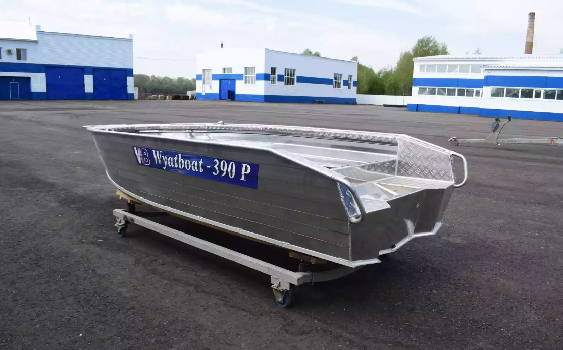 Алюминиевая лодка Wyatboat-390Р Увеличенный борт в Владивостоке