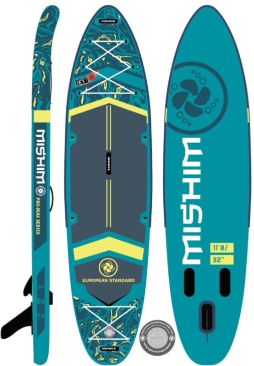 SUP (САП) Доска MISHIMO PRO-MAX Light Teal 12,6’ (385см) в Владивостоке