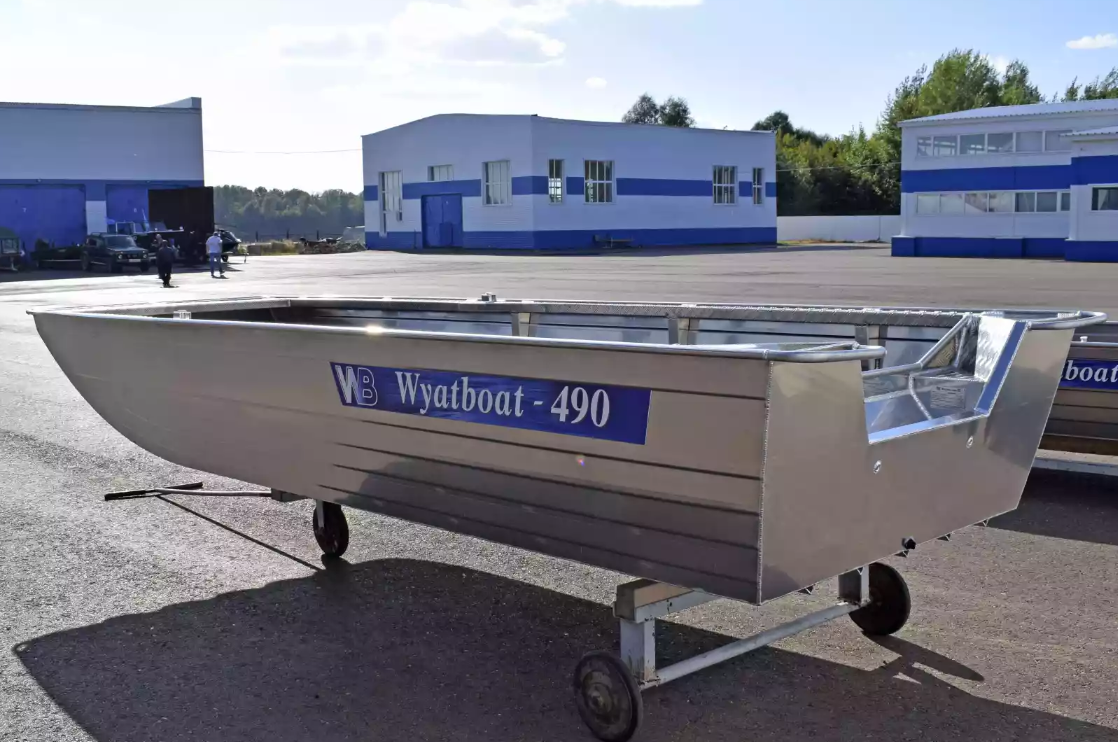 Алюминиевая лодка Wyatboat-490 Jonboat в Владивостоке
