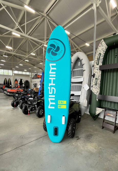 SUP (САП) Доска MISHIMO PRO-MAX Light Teal 12,6’ (385см) в Владивостоке