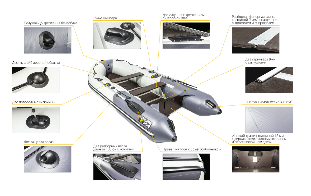 Лодка Ривьера Компакт 3600 СК в Владивостоке