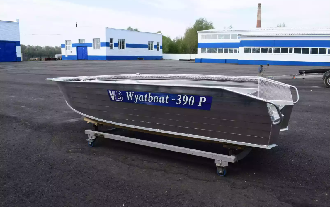 Алюминиевая лодка Wyatboat-390Р Увеличенный борт в Владивостоке