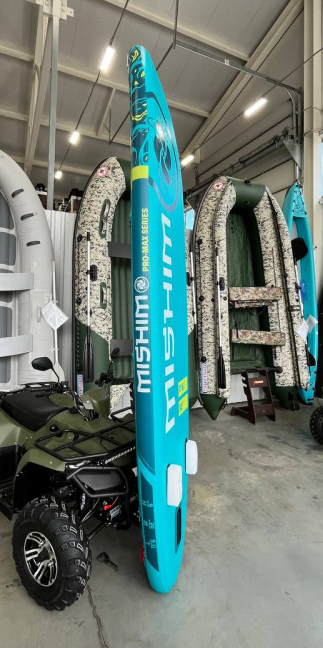 SUP (САП) Доска MISHIMO PRO-MAX Light Teal 12,6’ (385см) в Владивостоке