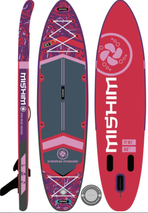 SUP (САП) Доска MISHIMO PRO-MAX Viva Magenta 10.8’ (330см) в Владивостоке