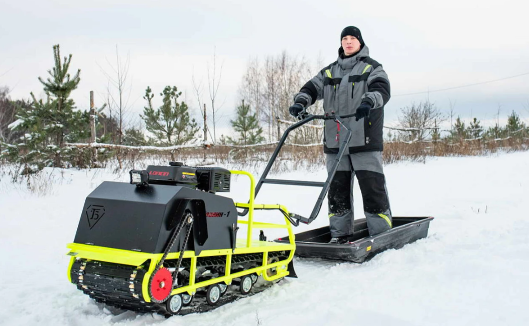 Мотобуксировщик Бурлак ХОЗЯИН-1 (капот ткань) в Владивостоке