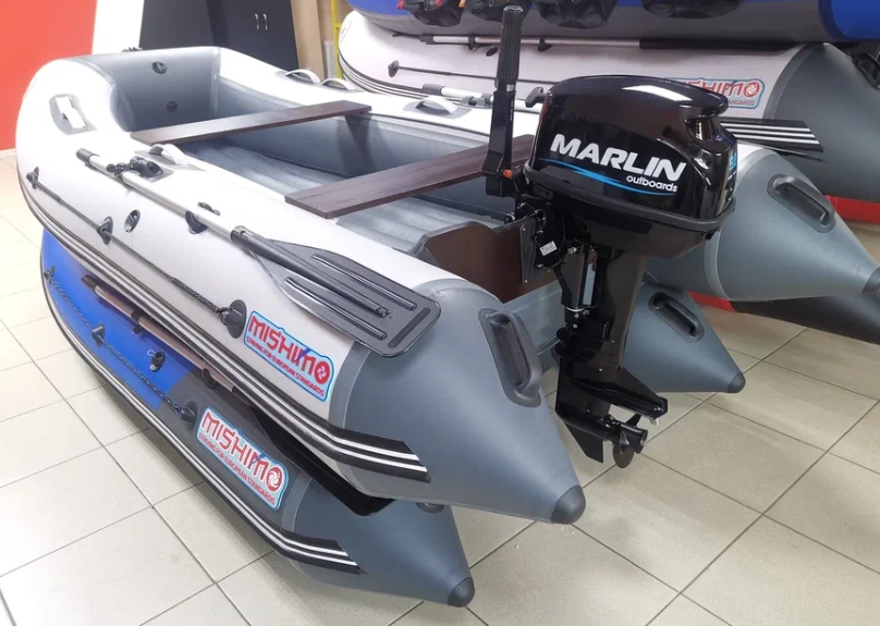 КОМПЛЕКТ ЛОДКА MISHIMO LITE 335 + МОТОР 9,8 Л.С. в Владивостоке