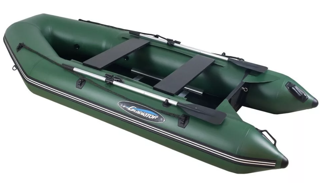 МОТОРНО-ГРЕБНАЯ ЛОДКА ПВХ GLADIATOR А 340 ТК С ФАНЕРНЫМ ПОЛОМ в Владивостоке