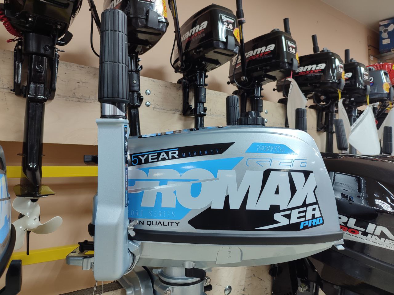 Лодочный мотор PROMAX SP5FHS (внешний бак 12 л) в Владивостоке