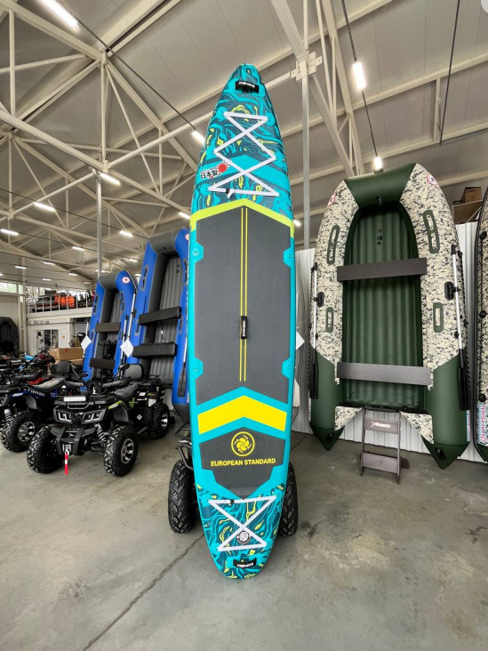 SUP (САП) Доска MISHIMO PRO-MAX Light Teal 12,6’ (385см) в Владивостоке