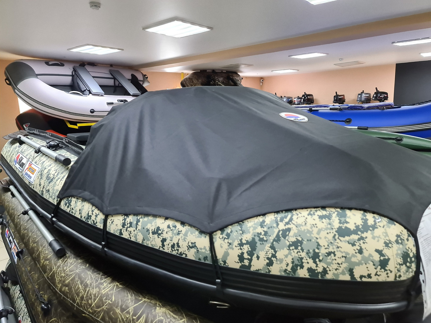 КОМПЛЕКТ НОСОВОГО ТЕНТА К ЛОДКЕ SMARINE AIR MAX 380 ЧЕРНЫЙ в Владивостоке