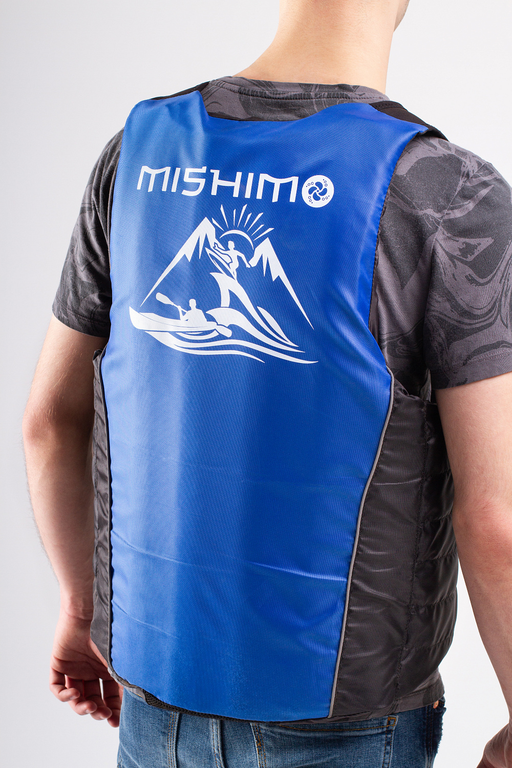 Жилет спасательный MISHIMO PRO Премиум качества Черно-синий в Владивостоке