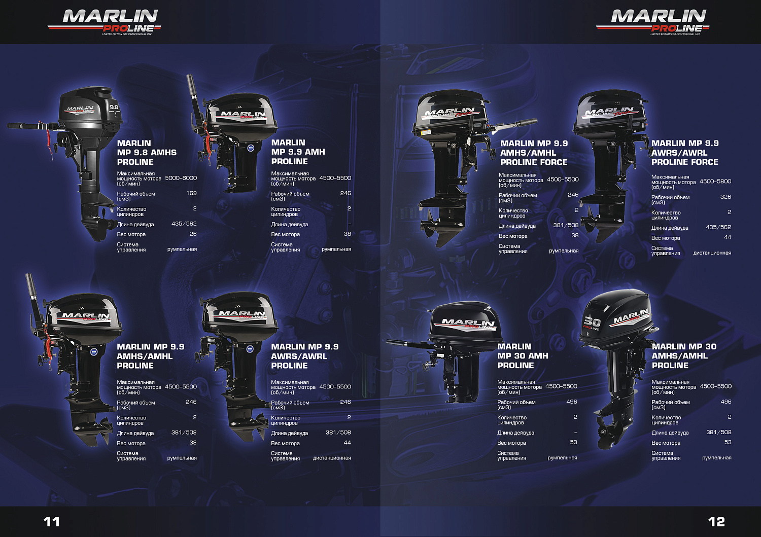 Лодочный мотор MARLIN PROLINE MP 40 AMHL в Владивостоке